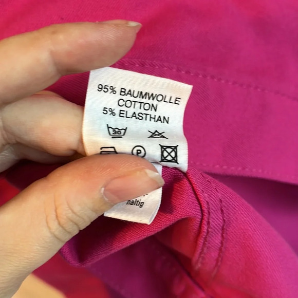 MCM Vintage 90s Barbiecore Denim Style Jacket with Gold Hardware - Picture 9 of 10